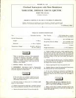 Overhaul Instructions with Parts Breakdown for Drogue Chute Ejector Thruster - Part OA-A2