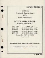 Overhaul Instructions with Parts for Integrated Rudder Servo Assembly 