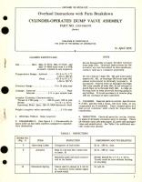 Overhaul Instructions with Parts Breakdown for Cylinder-Operated Dump Valve Assembly Part No. 1319-546376