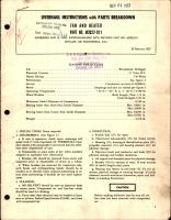 Overhaul Instructions with Parts Breakdown for Fan and Heater - Part M3022-911 