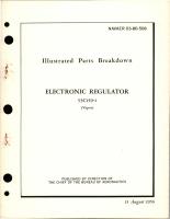 Illustrated Parts Breakdown for Electronic Regulator - 53C159-1