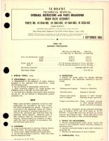 Overhaul Instructions with Parts Breakdown for Drain Valve Assembly - Parts 41-1844-001, 41-1844-002, 41-1844-003, and 41-2036-002