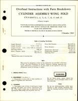 Overhaul Instructions with Parts Breakdown for Wing Fold Cylinder Assembly 