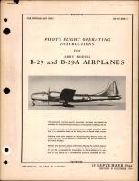 Pilot's Flight Operating Instructions for B-29 and B-29A Airplanes