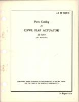 Parts Catalog for Cowl Flap Actuator - EE-4350