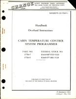 Overhaul Instructions for Cabin Temperature Control System Programmer - Parts 17784-7 and 17784-9