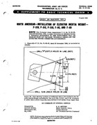 Installation of Elevator Inertia Weight for P-51B, C, D, and F-6C and D