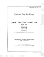 Illustrated Parts Breakdown for Direct Current Generator - Types 30B43-3-A, 30B43-7-A, 30B43-7-B, 30B43-17-A