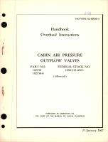 Overhaul Instructions for Cabin Air Pressure Outflow Valves Part No. 102150 