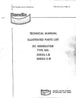 Illustrated Parts List for DC Generator - Types 30E22-1-B, 30E22-3-B 