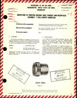 Inspection of Ignition Ground Wire Conduit and Receptacle Assembly For T-28A