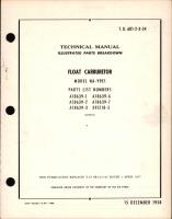 Illustrated Parts Breakdown for Float Carburetor Model NA-Y9E1