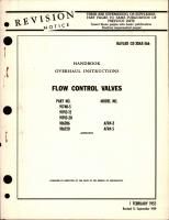 Overhaul Instructions for Flow Control Valves - Models AFR4-3 and AFR4-5