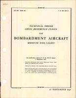 Index for Bombardment Aircraft (Medium and Light)