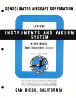 Instruments and Vacuum System Information for the Model B-24D 