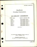Overhaul Instructions for Quadrant Assemblies