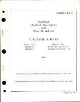 Overhaul Instructions with Parts Breakdown for Actuator Motor - Parts 129532-01 and 129532-03 