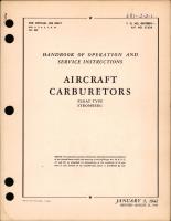 Operation and Service Instructions for Float Type Aircraft Carburetors