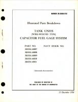 Illustrated Parts Breakdown for Tank Units (Wire-Wound Type) Capacitor Fuel Gage, Part No. 381038 