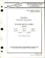 Overhaul Instructions for Water Regulators 