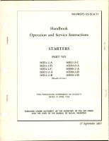 Operation and Service Instructions for Starters 