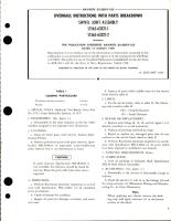 Overhaul Instructions with Parts Breakdown for Swivel Joint Assembly - S1565-63321-1 and S1565-63321-2