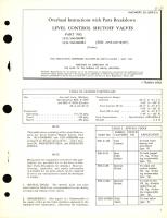 Overhaul Instructions with Parts Breakdown for Level Control Shutoff Valves Part No. 1321-566280M1, 1321-566280M2