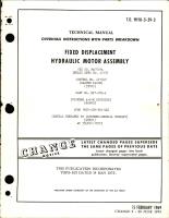 Overhaul Instructions with Parts for Fixed Displacement Hydraulic Motor Assembly