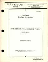 Overhaul Instructions for Submerged Fuel Booster Pumps TF-54900 Series