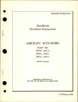 Overhaul Instructions for Actuators - Parts BYLC 2561-4, BYLC 2218-1, and BYLC 2307-1