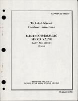 Overhaul Instructions for Electro Hydraulic Servo Valve - Part 20050-5 