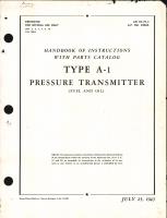 Handbook of Instructions with Parts Catalog for Type A-1 Pressure Transmitter (Fuel & Oil)