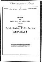 Index of Drawings on Microfilm for the P-39 and P-63 Series