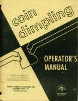 Operators Manual for Coin Dimpling