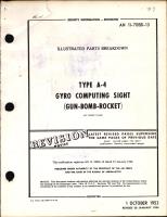  Illustrated Parts Breakdown for Type A-4 Gyro Computing Sight (Gun, Bomb, Rocket)
