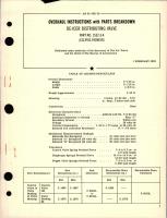 Overhaul Instructions with Parts Breakdown for De-Icer Distributing Valve - Part 1532-3-A