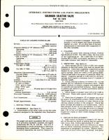 Overhaul Instructions with Parts Breakdown for Solenoid Selector Valve - Part 11070