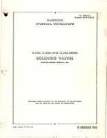 Overhaul Instructions for Solenoid Valves - K-1100, K-1200 and 12,000 Series