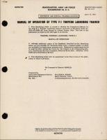 Synthetic and Special Training Devices; Manuals of Operation of Type F-1 Torpedo Launching Trainer