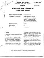 Relocation of Valve, Vacuum Relief all B-25 Series Aircraft