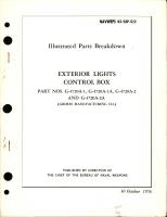 Illustrated Parts Breakdown for Exterior Lights Control Box, Parts G-4720A-1, G-4720A-1A, G-4720A-2, and G-4720A-2A