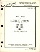 Parts Catalog for Electric Motors Models C728, C865, C842, C982 and C989 
