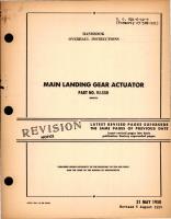 Overhaul Instructions for Main Landing Gear Actuator - Part VJ-550