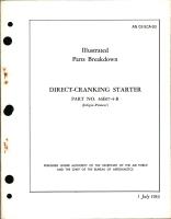 Illustrated Parts Breakdown for Direct Cranking Starter Part 36E07-4-B