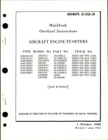 Overhaul Instructions for Engine Starters 