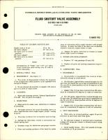 Overhaul Instructions with Illustrated Parts Breakdown for Fluid Shutoff Valve Assembly - D-32-192LH and D-32-193RH