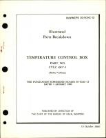 Illustrated Parts Breakdown for Temperature Control Box - Part CYLZ 4807-3 