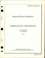 Illustrated Parts Breakdown for Temperature Controller - Parts 25730028-01 and 25730028-02 