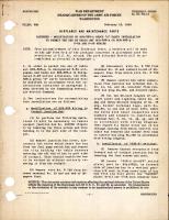 Modification of SCR-535-A Group A Parts Installation to Permit Use of  Radio Set SCR-595-A or -695-A for P-38 Series