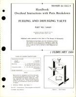 Overhaul Instructions with Parts Breakdown for Fueling and Defueling Valve - Part 7-101005 